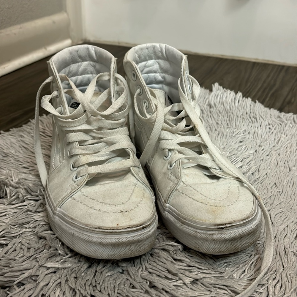 White high top vans
